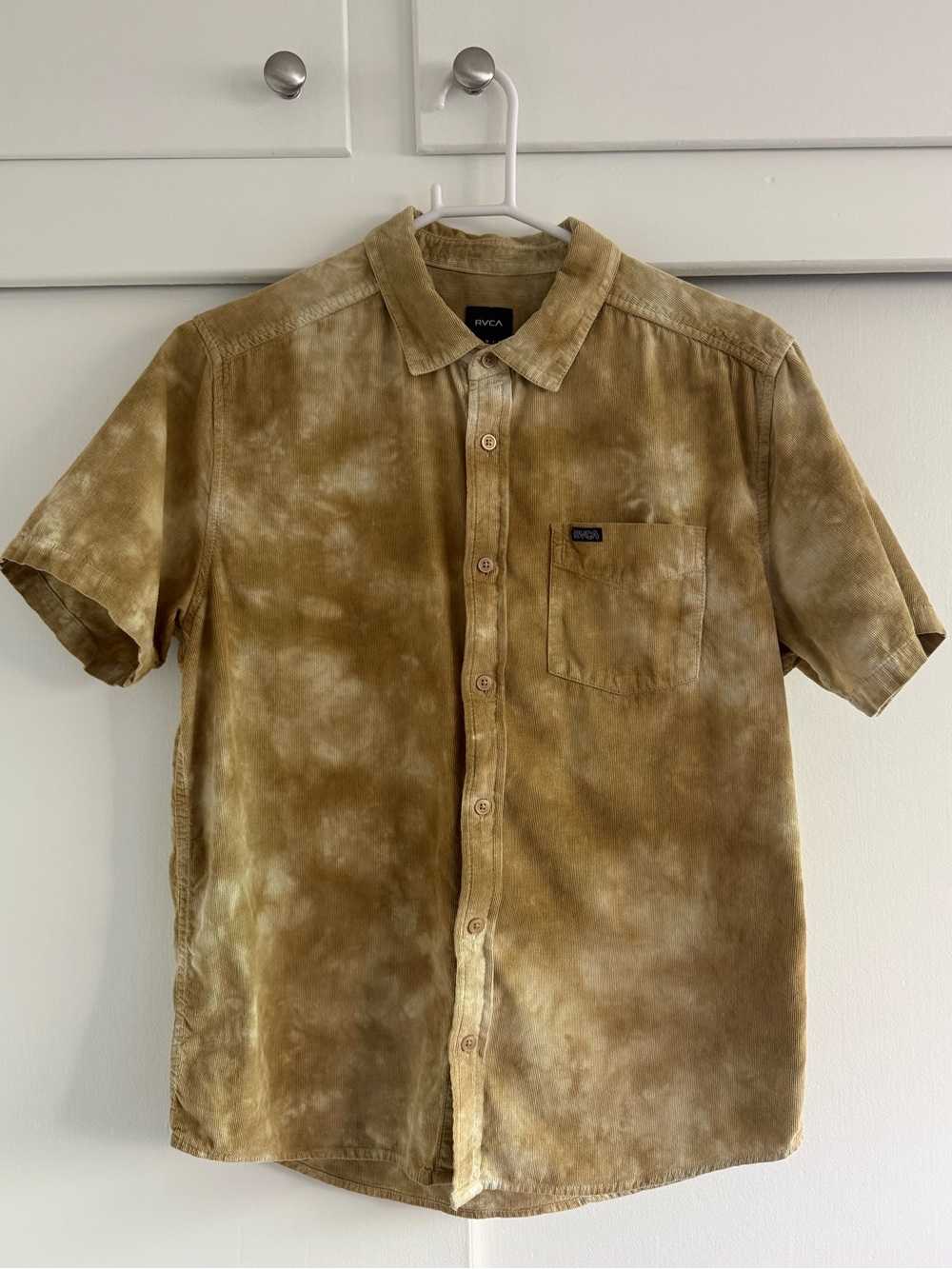 RVCA Short Sleeve Tie-Dye Button-Up Shirt